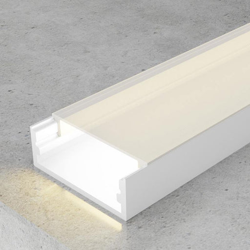Profil din aluminiu Minim, finisaj alb, pentru banda LED, 2 metri - ledia.roProfile de suprafata