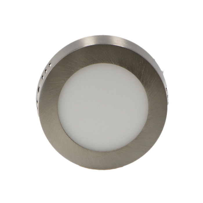 Spot LED rotund 6W argintiu modern