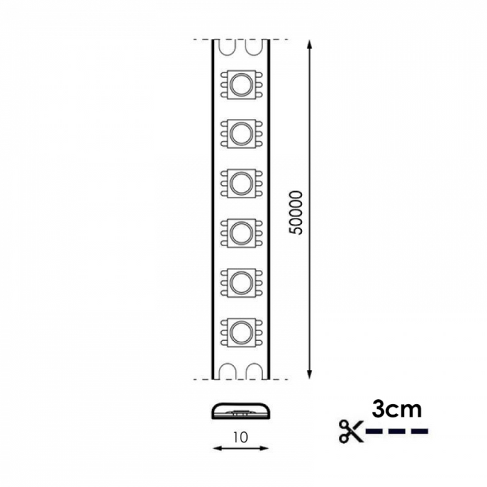 Banda LED RGB, banda led interior, banda led multicolora, banda led 12v rgb, banda rgb smd5050, banda rgb 120 led/m, ledia.ro