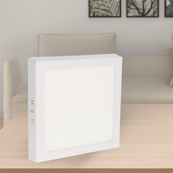 Spot alb patrat CCT, 20w, luminozitate 2000 lumeni