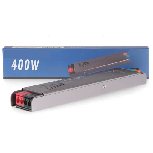 Transformator 12V, 400W, pentru benzi LED, utilizare interioară, IP20 ledia.ro