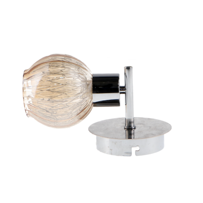 Lampă perete cu finisaj metalic lucios