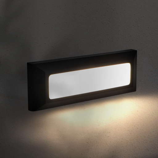 Corp de iluminat LED exterior negru, 5W, montaj pe perete, ledia.ro