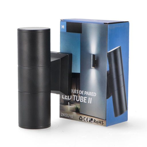 aplica led fatada 2xgu10, aplice led gu10, aplice fatada lumina sus si jos, aplica moderna exterior, aplice ieftine, modele aplice led exterior, aplica cu led iluminat fatada, ledia.ro