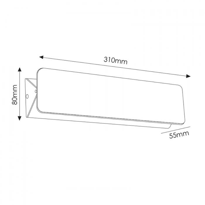 lumina decorativa perete LED reglabila