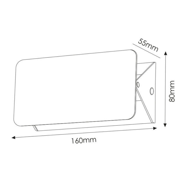 lumina decorativa perete LED reglabila