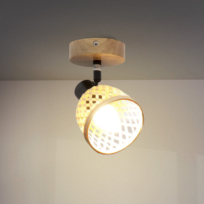 Aplica mică neagră de tavan pentru dormitor
