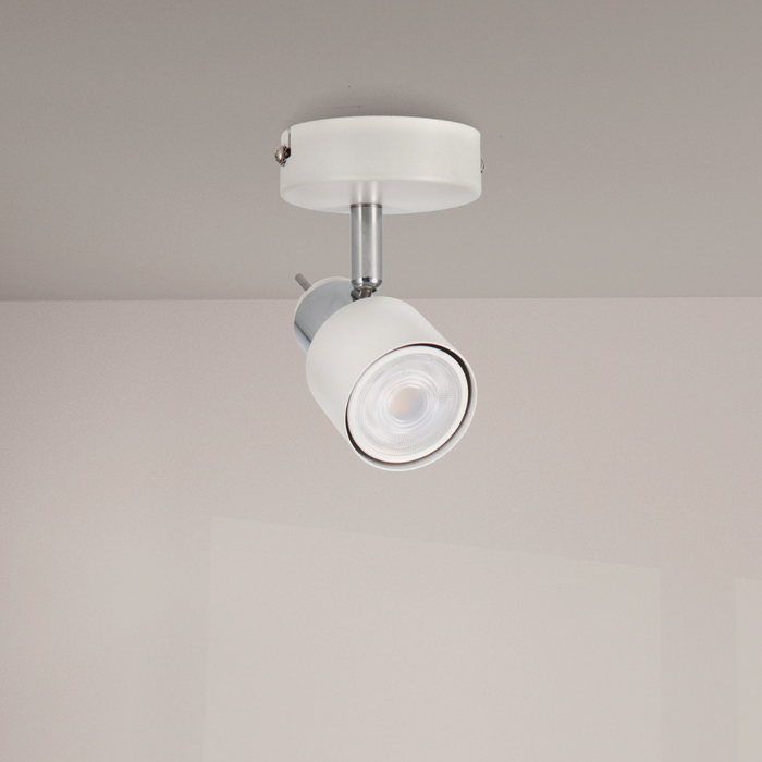 Aplică modernă metalică GU10, design minimalist alb
