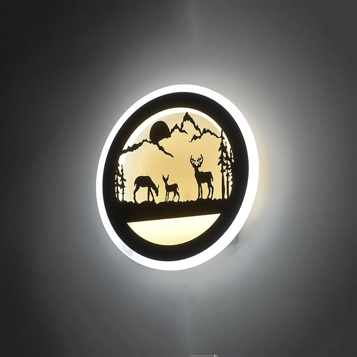 aplica LED Prairie albă pentru pensiune