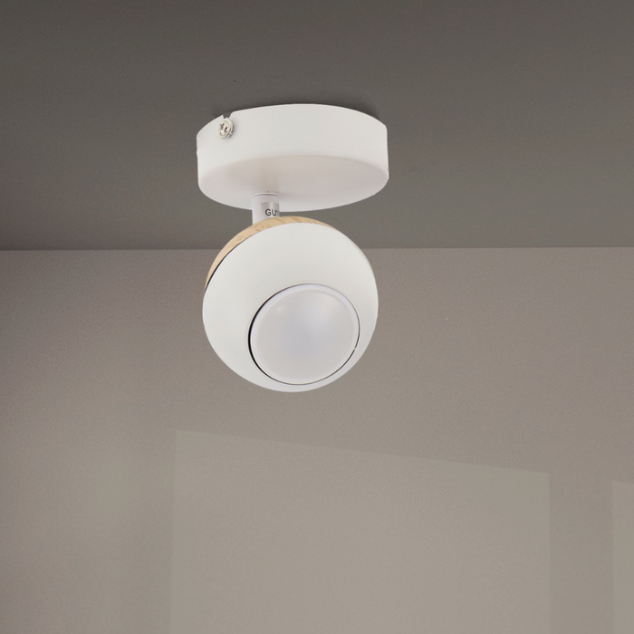 Iluminat plafon stil natural, Aplica tavan GU10 design elegant compact