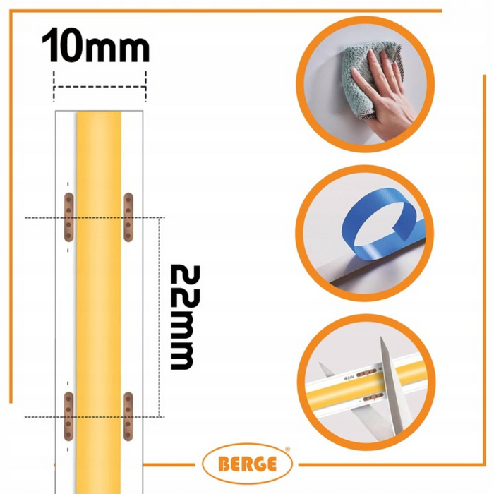 Bandă LED Neon COB RGB dimabilă 1–100% pentru efecte luminoase dinamice