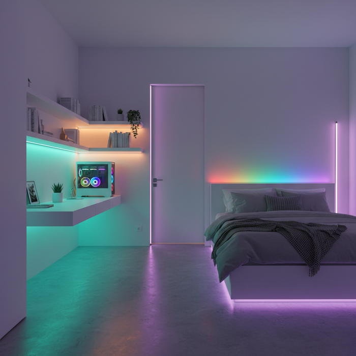  bandă LED 12V Neon COB RGB cu lumină multicoloră