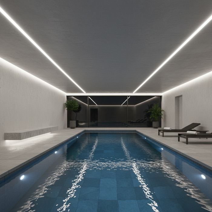 banda LED 24V COB impermeabilă 10m