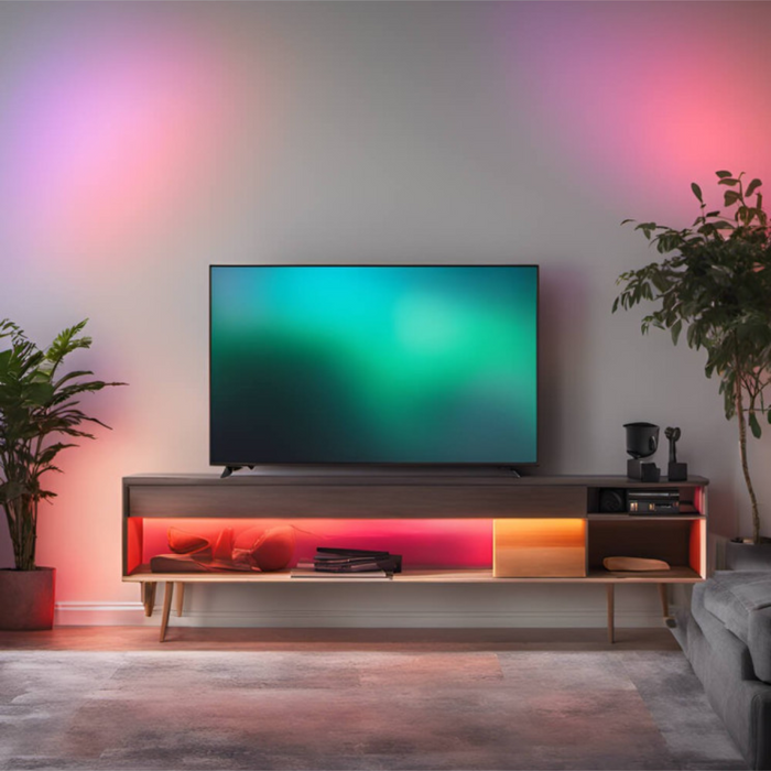 Bandă LED RGB+CCT 24V pentru tavan retroiluminat