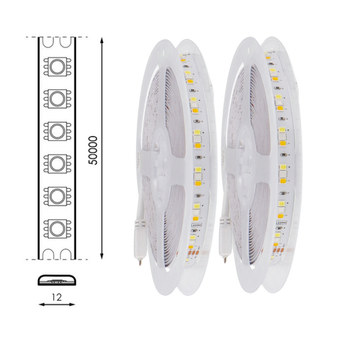 banda led 24v RGB+CCT, banda cu leduri 24v, banda led 5m, benzi led 24V, banda led dedeman, banda led interior, ledia.ro
