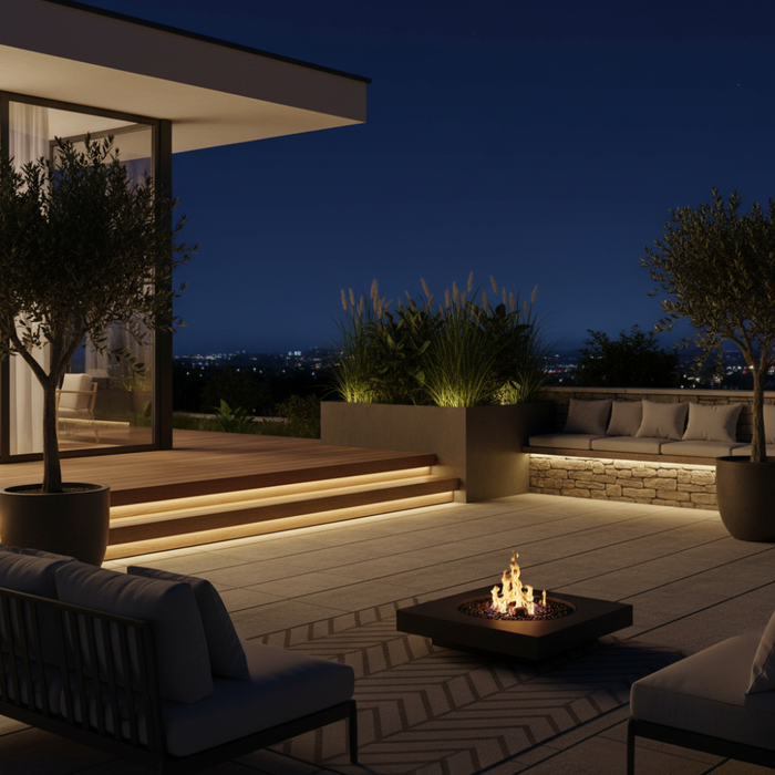 COB LED 24V lumină uniformă IP65 terasa