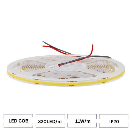 banda led COB 240V, banda cu leduri COB, banda COB 5m, benzi led 24V COB, banda led dedeman, banda led COB interior, ledia.ro