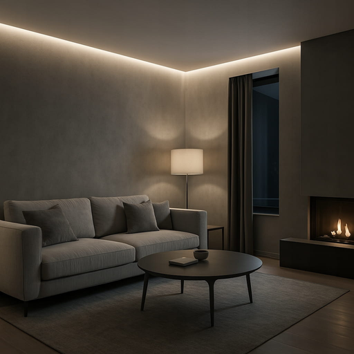 Bandă LED COB CCT 5 metri alb cald și alb rece reglabilă