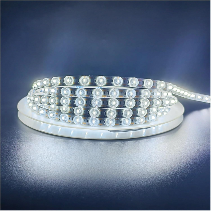 banda led optica, banda led cu lupa, banda led lentila optica, banda led 24v, banda led interior 10m, banda led smd2835, banda led 24w/m, ledia.ro