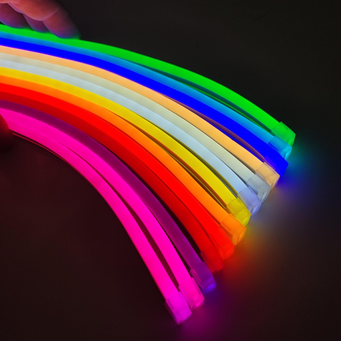 neon flex verde 24v 120led metru