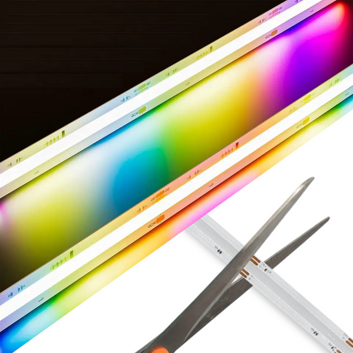 Bandă LED RGB Neon COB 12V cu efect de lumină uniformă și culori vibrante