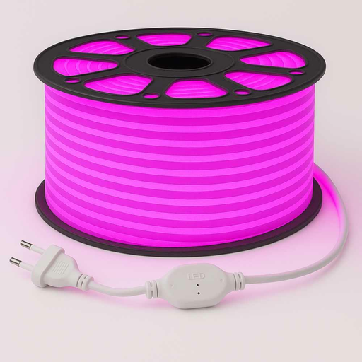 Bandă Neon FLEX Roz 230V DC pentru decoruri moderne