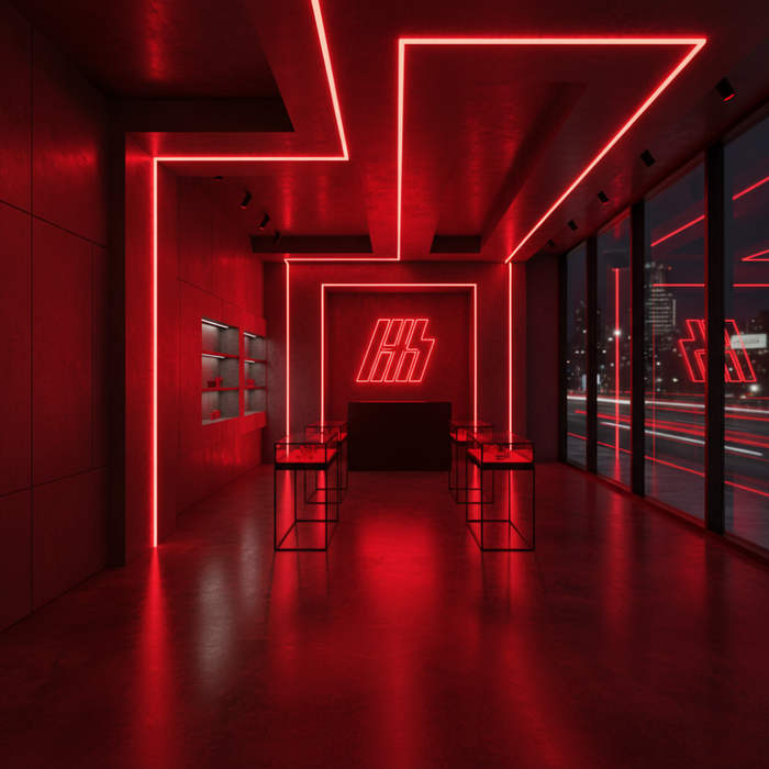 Neon FLEX Roșu 8x16mm 230V lumină vibrantă și elegantă