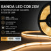 Detaliu secțiune bandă LED 240 LED/m fără puncte negre