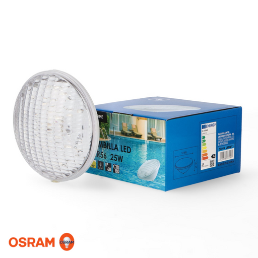 Bec LED subacvatic PAR56 25W pentru piscină, protecție IP68
