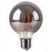 Bec LED decorativ 6W E27 G80, lumina calda, dimabil, sticla fumurie - ledia.ro