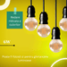Bec LED decorativ dimabil 6W E27 G95, lumina alba calda 2700K - ledia.ro