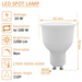 Spot LED GU10 10W, lumină rece de 6000K pentru interior cu specificatii, ledia.ro
