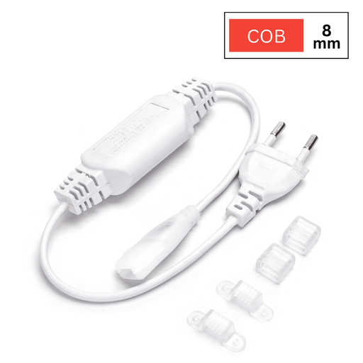 alimentare banda led, cablu alimentare led, alimentare banda COB, accesorii banda led cob, capac de capat banda cob, cablu banda cob, cleme banda led, ledia.ro