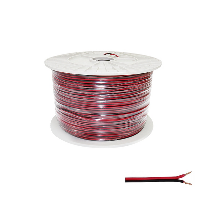Cablu electric plat 2x0,5mm² pentru benzi LED monocolore – rolă 500m