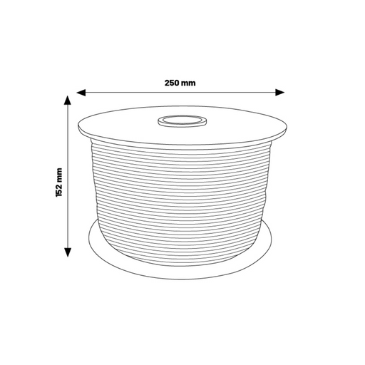 Rola cablu LED 2x0,5mm² 500m pentru iluminat monocolor
