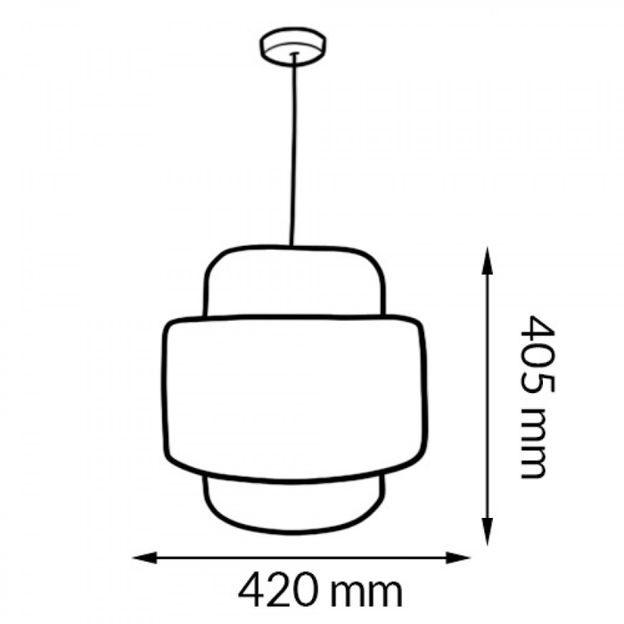 Pendul Canarias în decor scandinav organic