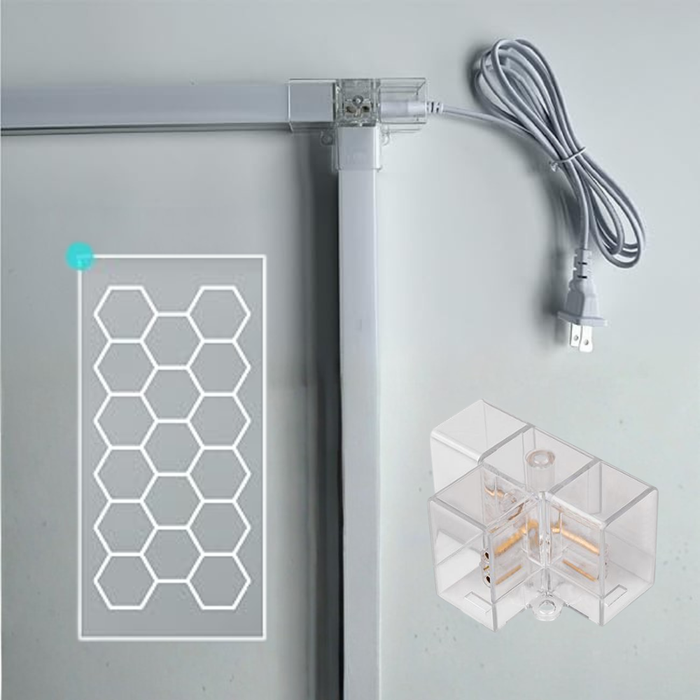 conector hexagon PC transparent IP20