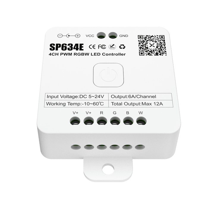 Controler banda LED SPERLL RGBW SP634E 12A 5-24V - ledia.ro
