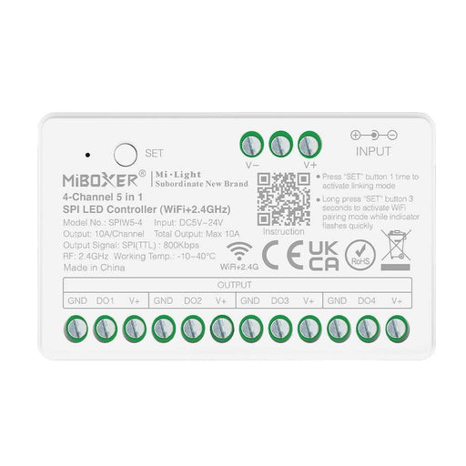 conexiune controler SPIW5-4 la router prin rețea wireless
