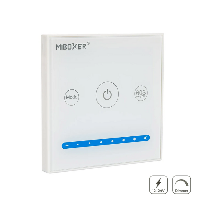 panou touch, dimmer led, panou perete, panou touch Mi-Light, panou monocolor, panou touch 12v-24v- P1 Mi-Light- ledia.ro