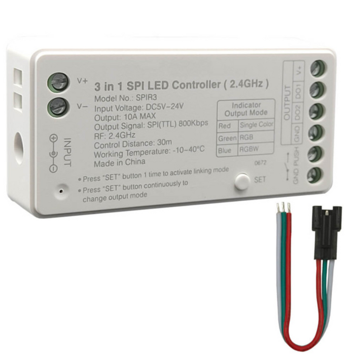 controller led, controler digital, controller si telecomanda banda led, controller led rgbic, controller SPIR3, telecomanda banda led digitala, telecomanda Miboxer, ledia.ro