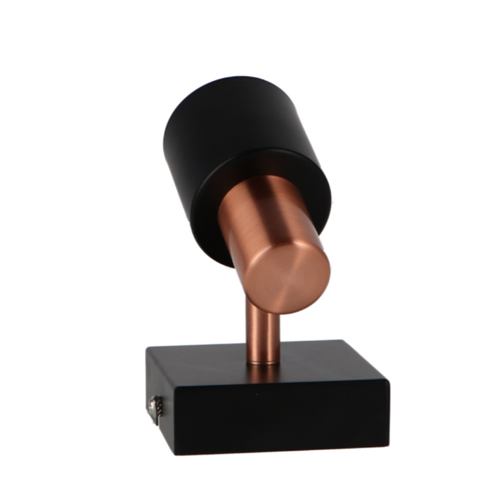 Aplica Seria Gold GU10 pentru interior, metal negru + auriu