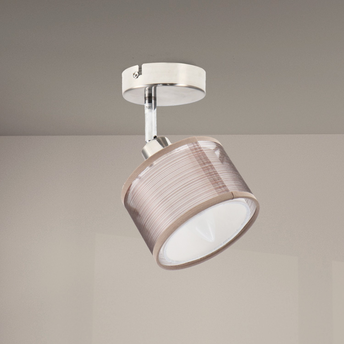 Corp iluminat interior cu finisaj metalic crom