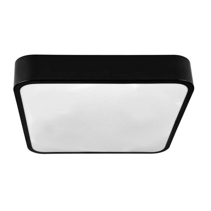 Detaliu plafonieră LED pătrată design modern