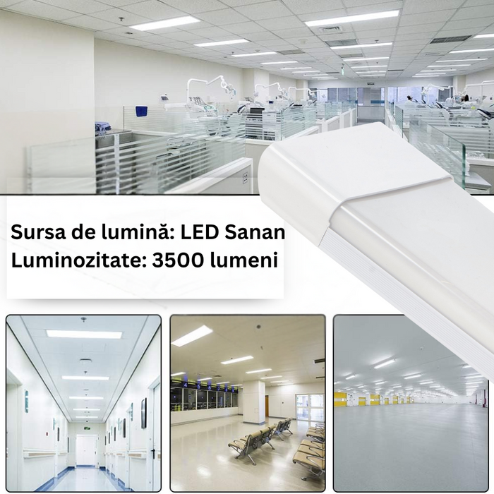 corp led liniar slim, led Sanan, 500 lumeni, 40w, ledia.ro