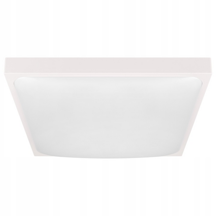 corp iluminat patrata alba 2xe27 pentru baie si bucatarie
