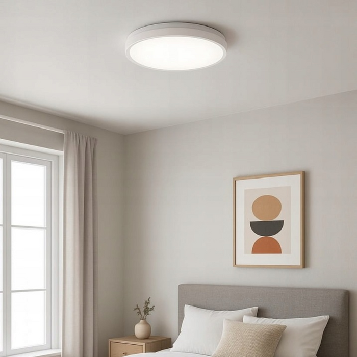 corp iluminat plafon modern led 24w 2400lm ip44 alb