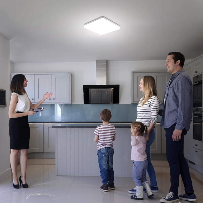 Plafonieră LED 32W pătrată albă pentru bucatarie