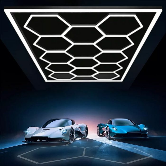 Corp iluminat LED tavan HoneyComb 600W, aluminiu și policarbonat