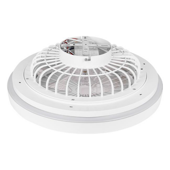 Design modern plafoniera LED KLEO cu ventilator discret
